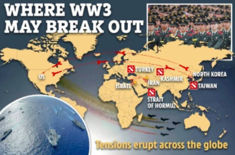 Третья мировая: The Sun определила восемь потенциальных мест, где может начаться война с неожиданным поворотом