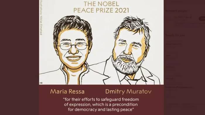 Главред российской «Новой газеты» Дмитрий Муратов получил Нобелевскую премию мира