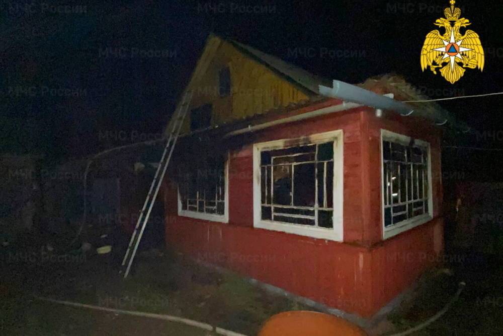 Тело пожилой женщины обнаружили пожарные в горящем доме в Велиже