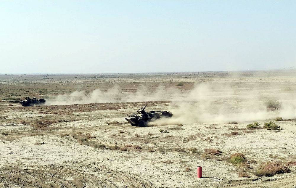 В Сухопутных войсках ВС Азербайджана проводится соревнование за звание "Лучший экипаж боевых машин" (ФОТО/ВИДЕО)