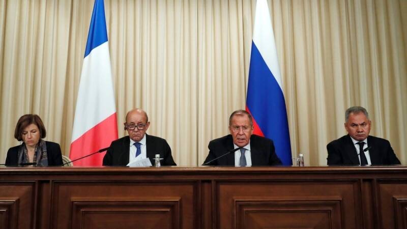 Министры обороны и иностранных дел России и Франции проведут переговоры в Париже