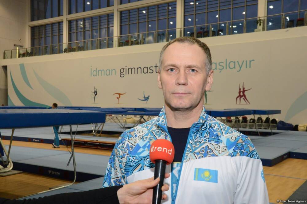 У азербайджанских гимнастов и тренеров высокий профессиональный уровень - главный тренер сборной Казахстана по батутной гимнастике