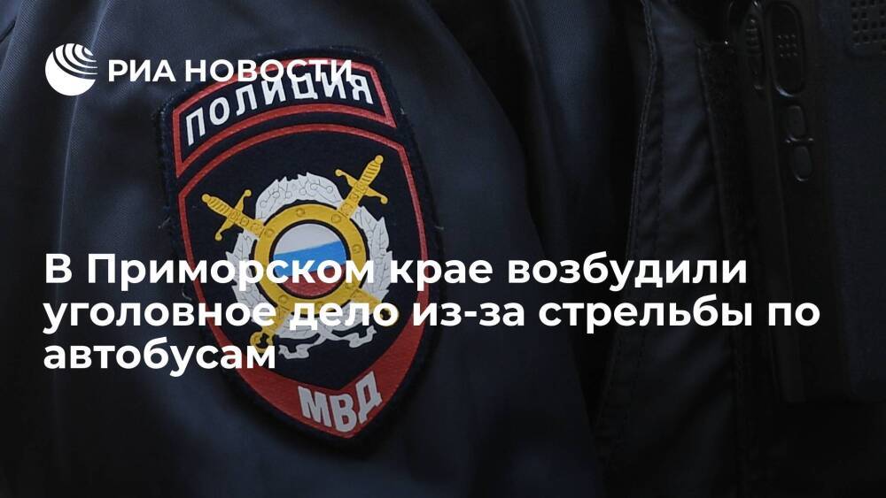 В Спасске-Дальнем Приморского края возбудили уголовное дело из-за стрельбы по автобусам