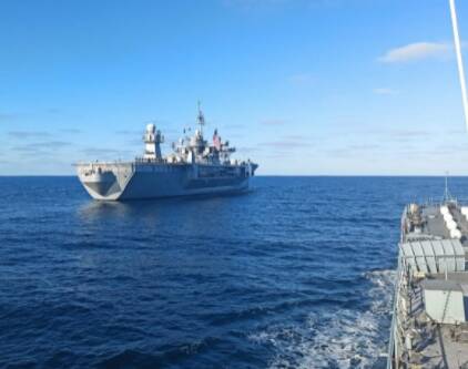 ВМС Украины провели совместную тренировку с кораблями ВМС США, Турции и Румынии в акватории Черного моря. ФОТО
