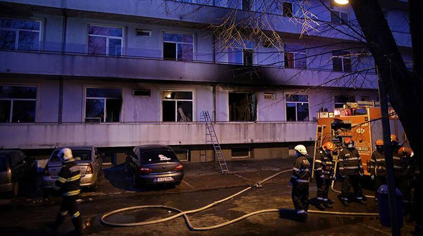 При пожаре в ковидном отделении больницы в Болгарии погибли три человека