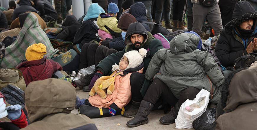 В Берлине прошла акция в поддержку беженцев, которые не могут попасть в ЕС