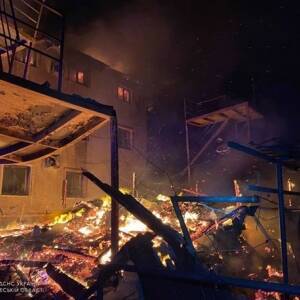 На Одесчине произошел пожар на базе отдыха. Фото