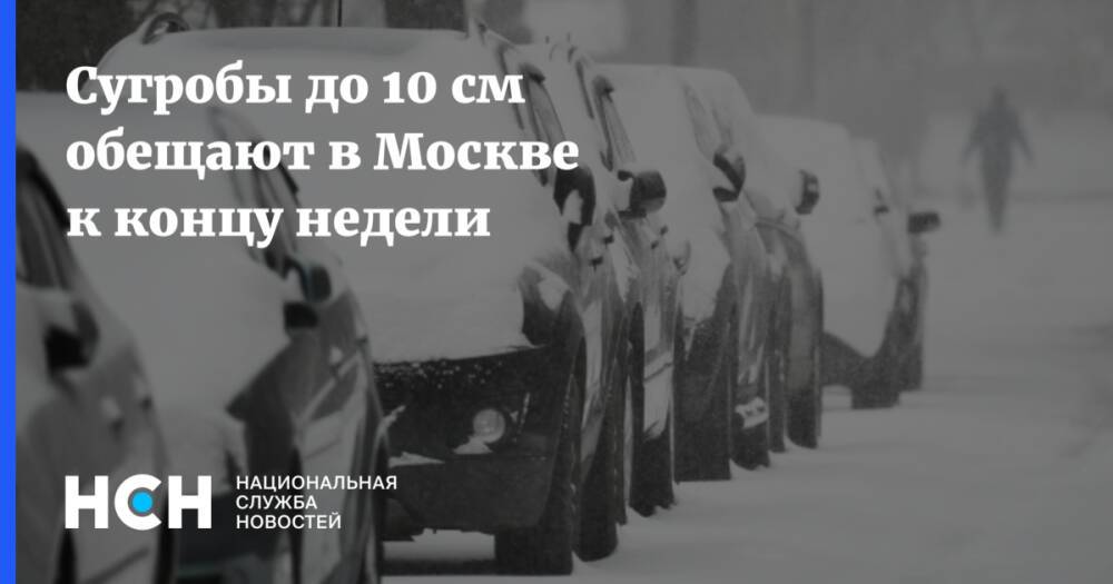 Сугробы до 10 см обещают в Москве к концу недели