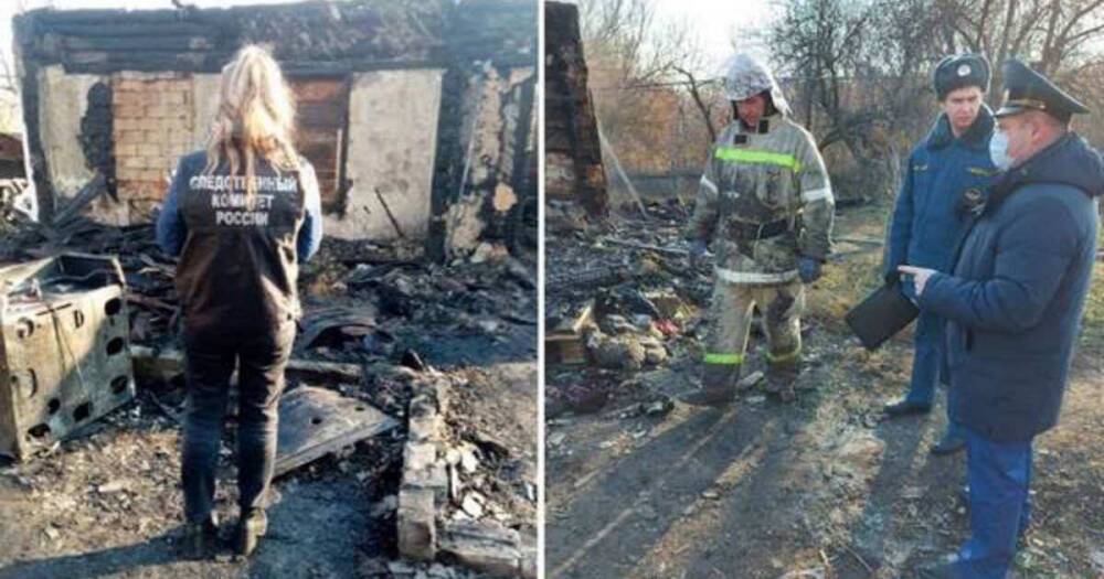 Дело завели после гибели в пожаре пятерых детей и матери под Воронежем