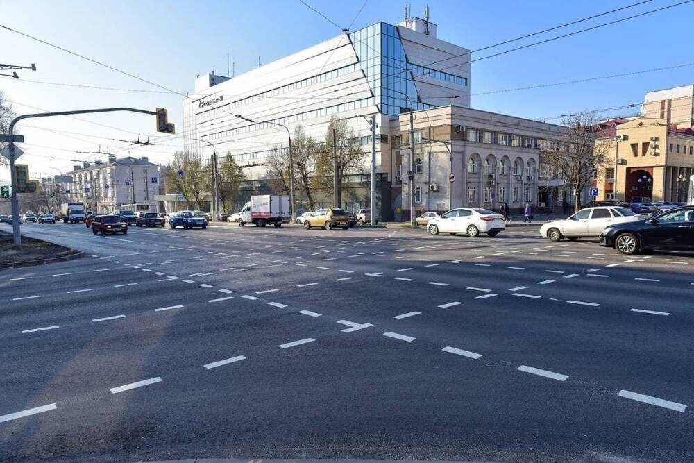 На проспекте Богдана Хмельницкого в Белгороде положили новый асфальт
