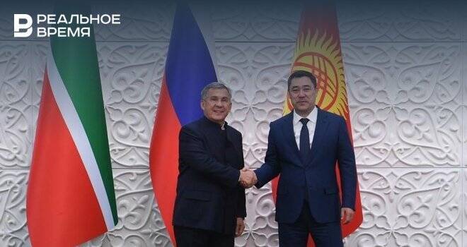 Минниханов встретился с президентом Киргизии Садыром Жапаровым