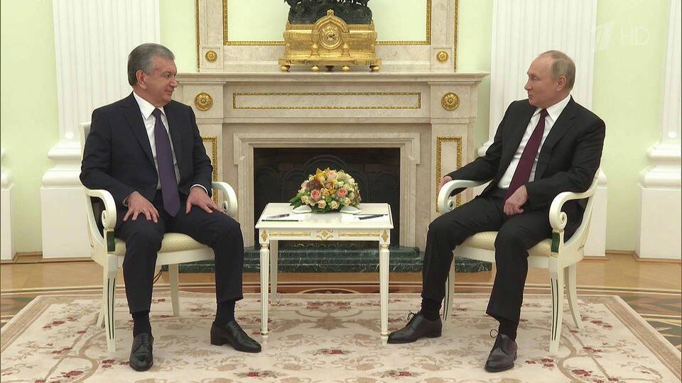 Владимир Путин принял главу Узбекистана Шавката Мирзиеева
