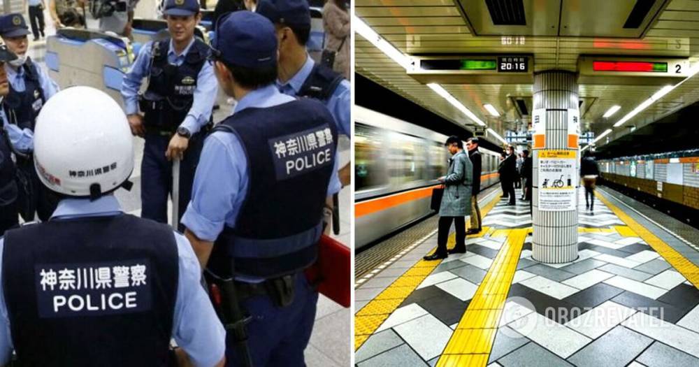 В метро Токио мужчина с ножом напал на пассажиров - видео
