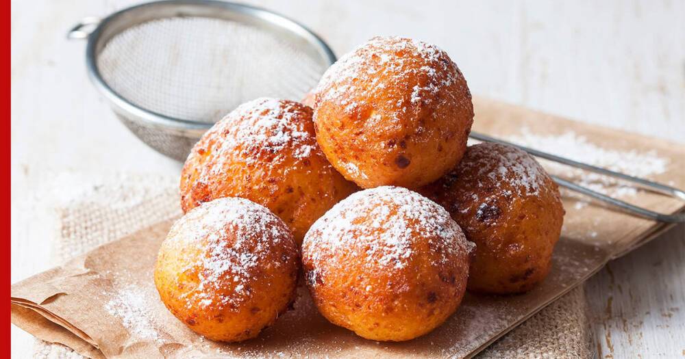 30 минут на кухне: творожные пончики в сахарной пудре