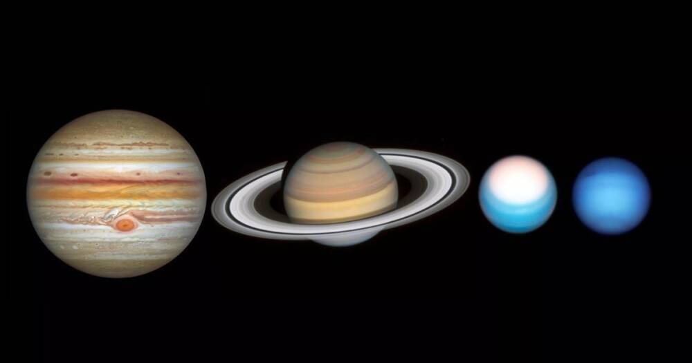 Семейный портрет. Хаббл сделал новые снимки планет-гигантов нашей Солнечной системы (видео)