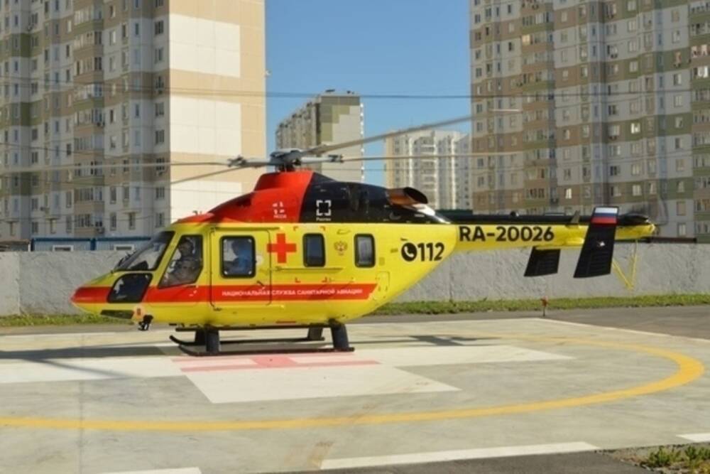 В Курской области вертолет санавиации перевез 91 взрослого и 39 детей