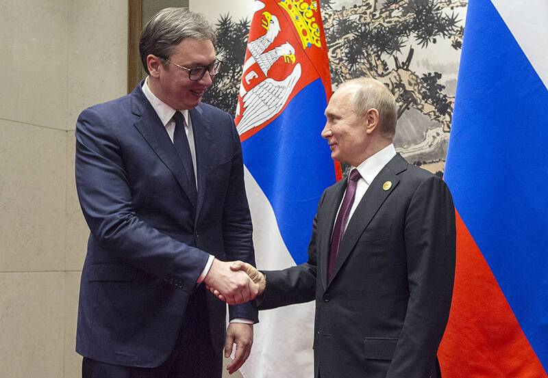 В Кремле раскрыли темы переговоров Путина и Вучича в Сочи