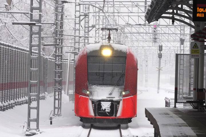 Снегопад не повлиял на график движения поездов на МЖД