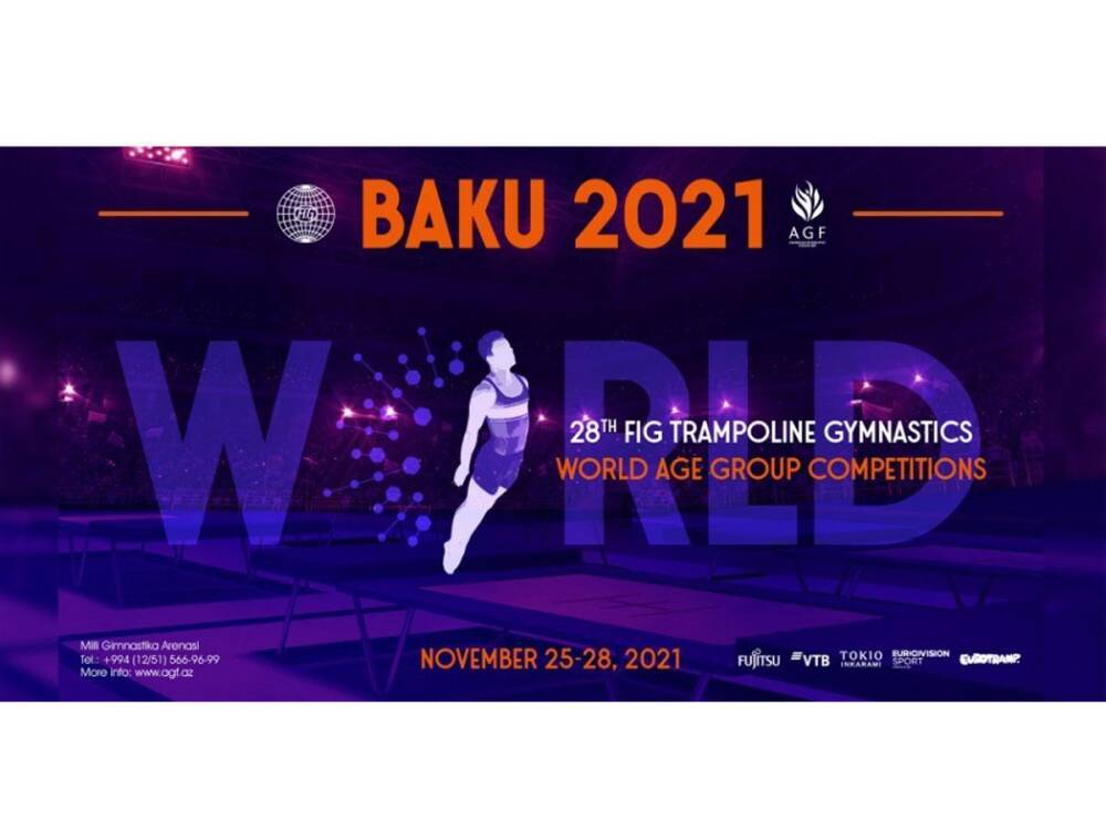 Всемирные соревнования среди возрастных групп в Баку: определились победители в программе синхронных прыжков на батуте