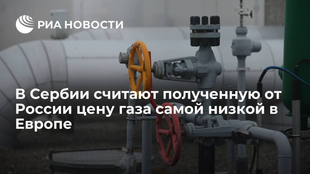 Глава минфина Сербии Мали назвал полученную от России цену газа самой низкой в Европе