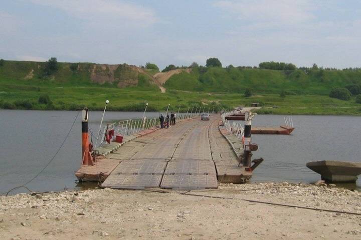 В Спасском районе временно перекроют наплавной мост через Оку