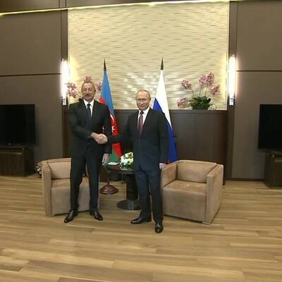 Путин встретился с лидером Азербайджана Ильхамом Алиевым