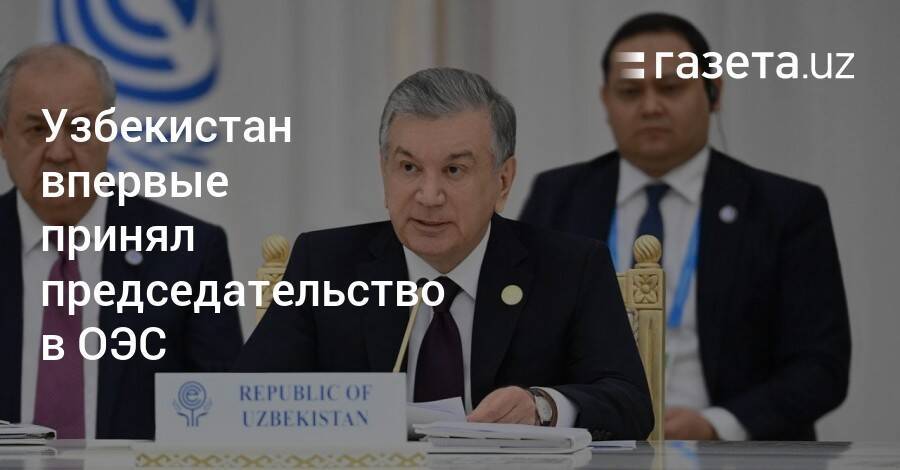 Узбекистан впервые принял председательство в ОЭС