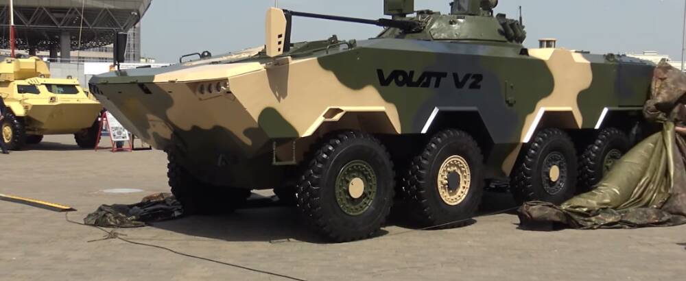 В Беларуси проводят испытания новейшего колёсного бронетранспортёра VOLAT V-2