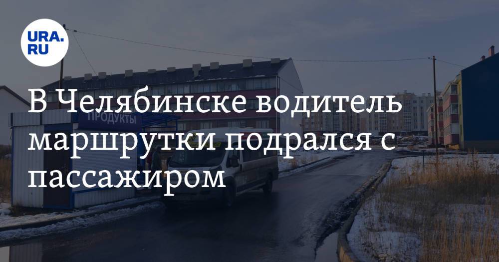 В Челябинске водитель маршрутки подрался с пассажиром