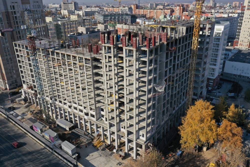 Новое жилье в центре Нижнего Новгорода строится в COVID-безопасных условиях