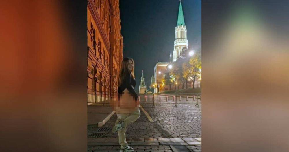 Суд арестовал девушку за откровенное фото на фоне Кремля