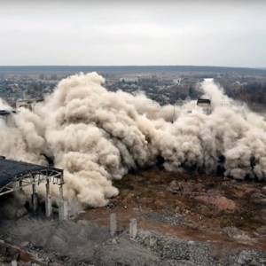 В Харьковской области взорвали фаянсовый завод. Видео