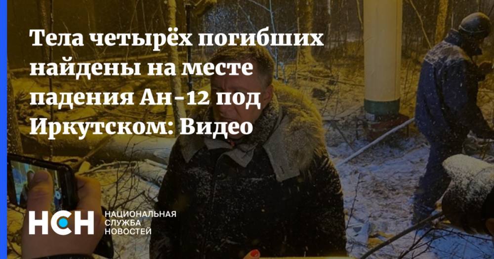 Тела четырёх погибших найдены на месте падения Ан-12 под Иркутском: Видео