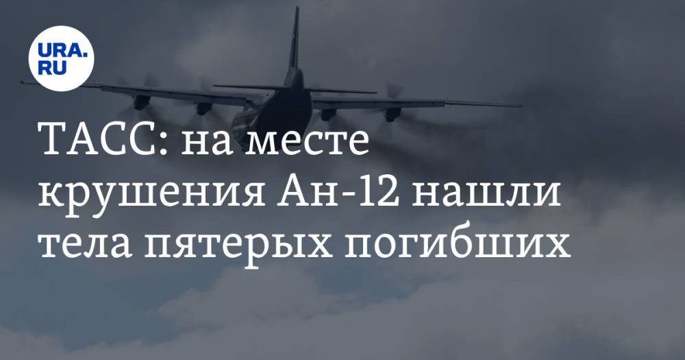 ТАСС: на месте крушения Ан-12 нашли тела пятерых погибших