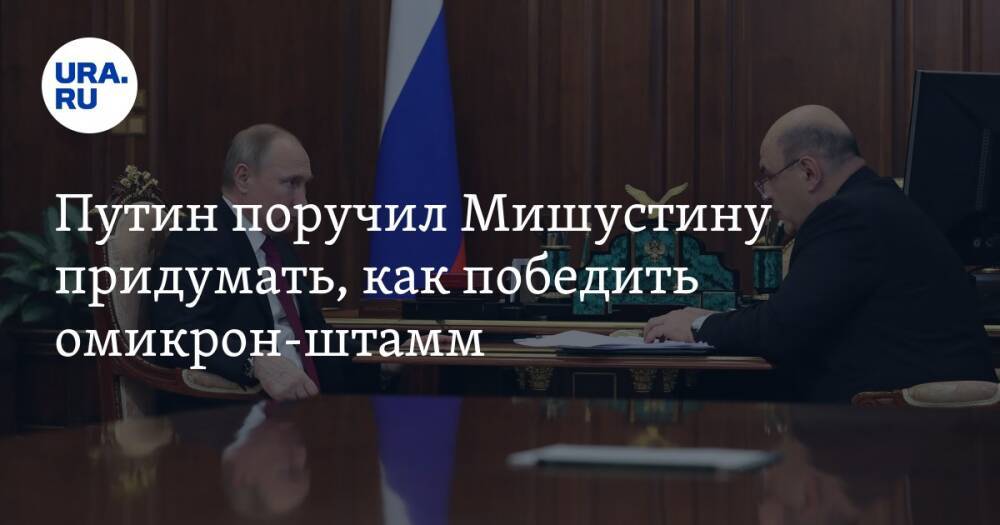 Путин поручил Мишустину придумать, как победить омикрон-штамм