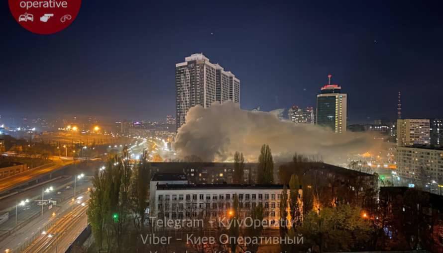 В центре Киева горела пиццерия (ФОТО)