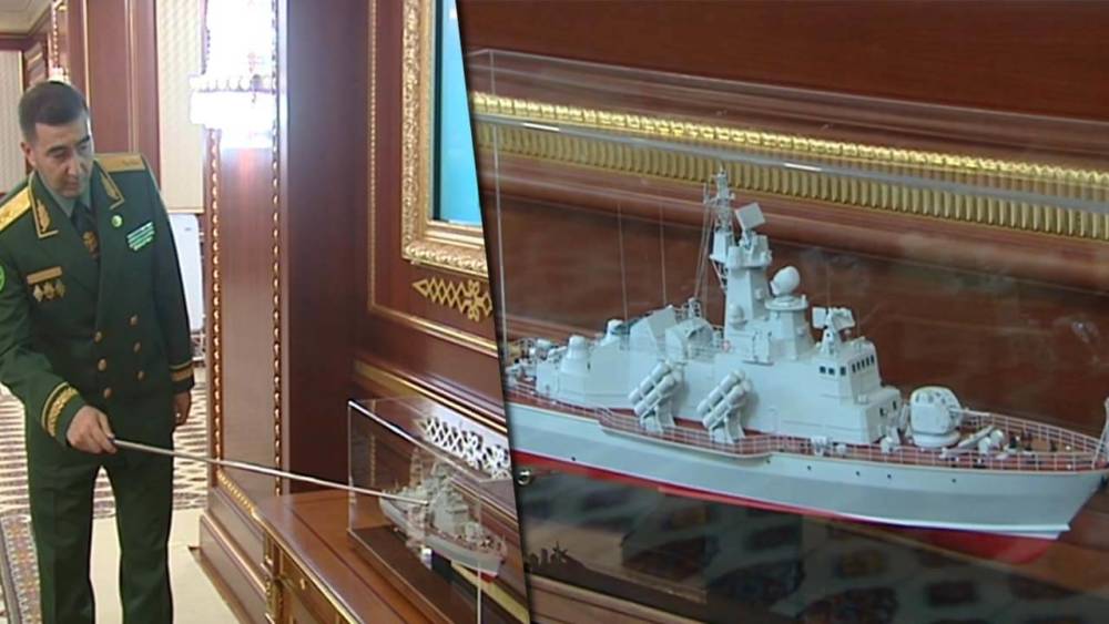 Бердымухамедову доложили о строительстве военных судов и подсобных хозяйств для силовиков
