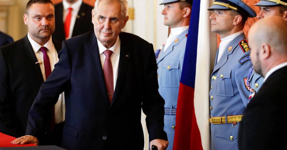 Президент Чехии Милош Земан впервые выступил после болезни. Он готов назначить премьером лидера оппозиции