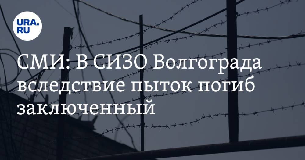 СМИ: В СИЗО Волгограда вследствие пыток погиб заключенный