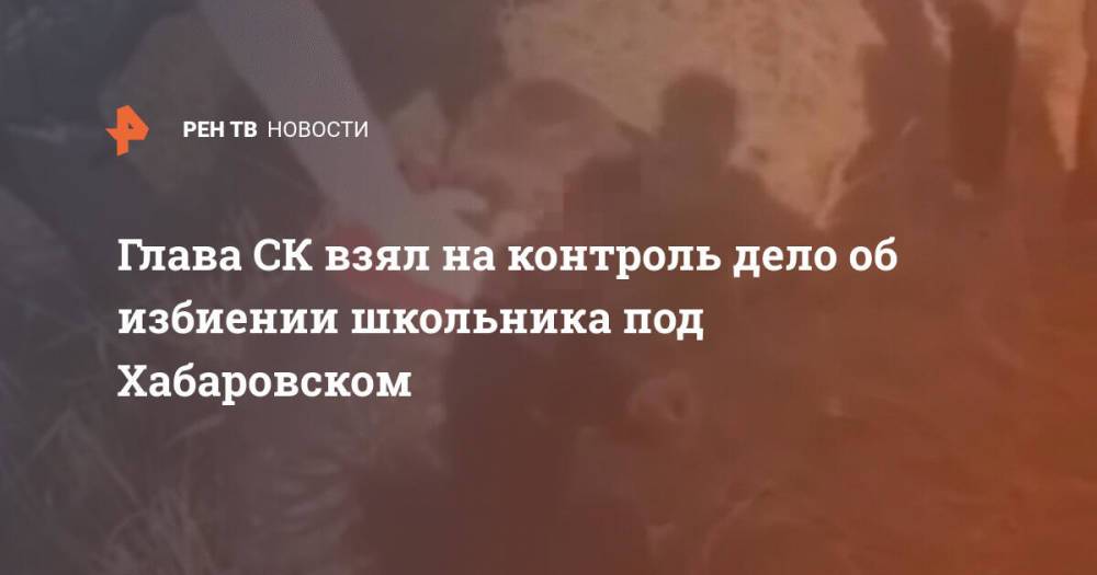 Глава СК взял на контроль дело об избиении школьника под Хабаровском