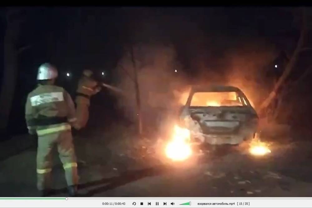 В Воронеже взорвалась машина: полиция задержала подозреваемого в поджоге