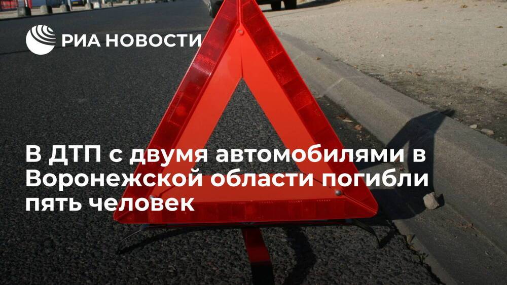 В Воронежской области пять человек погибли при лобовом столкновении двух автомобилей