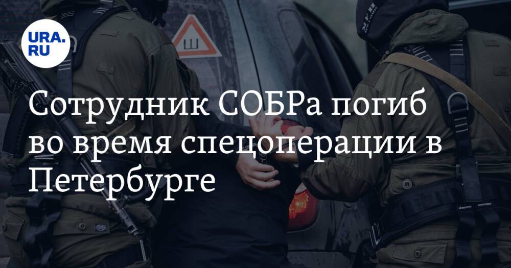 Сотрудник СОБРа погиб во время спецоперации в Петербурге