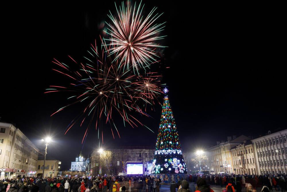 Главная новогодняя ель появится на псковской площади до 20 декабря