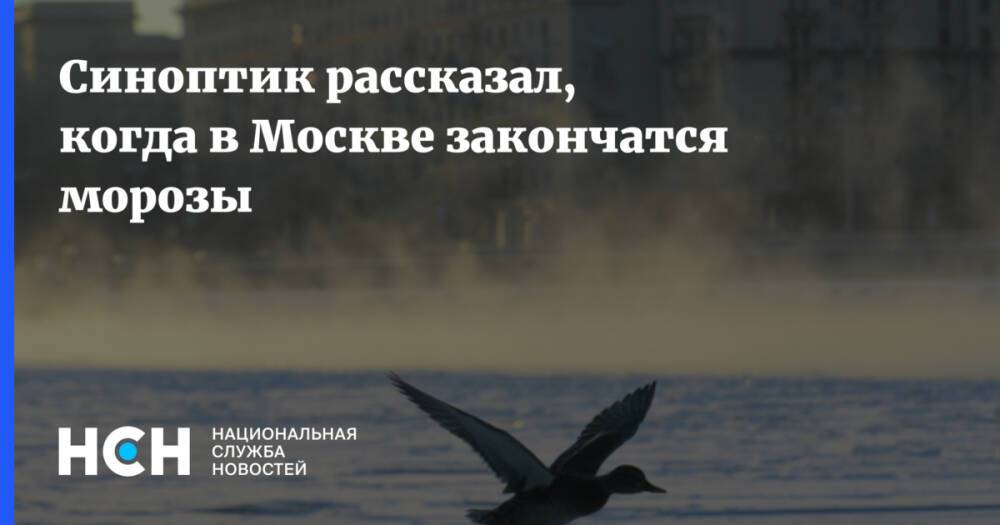 Синоптик рассказал, когда в Москве закончатся морозы
