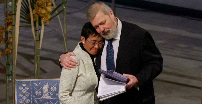 В Осло Дмитрию Муратову и Марии Ресса вручили Нобелевскую премию мира