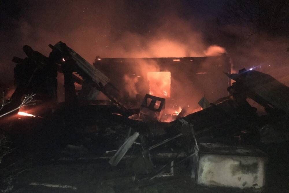 В Смоленской области пожар уничтожил жилой дом