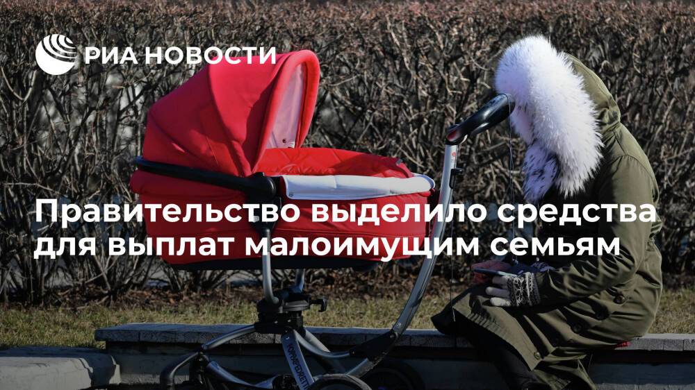 Правительство выделило около 14 миллиардов рублей для выплат малообеспеченным семьям