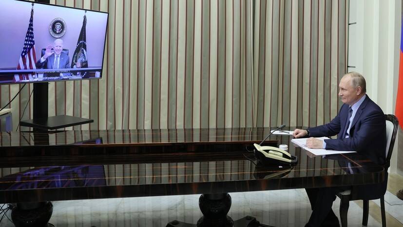 Песков отметил конкретность тона переговоров Путина и Байдена