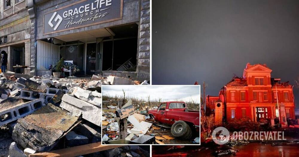 Торнадо в Кентукки унесли жизни 100 человек, разрушено множество зданий – фото